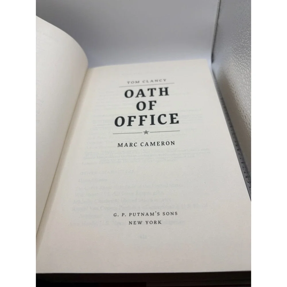 Tom Clancy Oath of Office - A‎ Jack Ryan Novel by Marc Cameron (2018, Hardcover)
